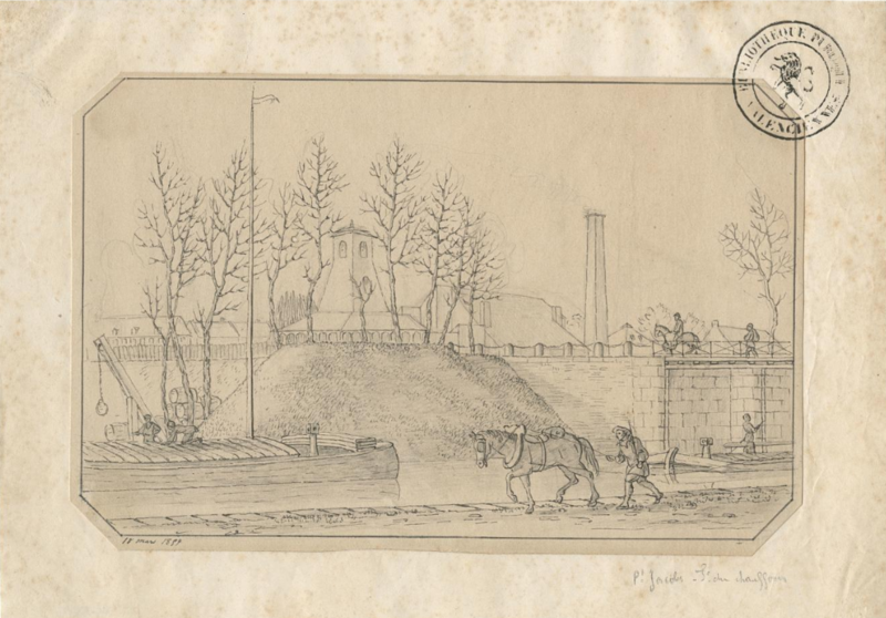 Fichier:Valenciennes-1859-Pont Jacob fosse du Chauffour.png