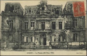 Anzin-CPA-1918 Mairie.jpg